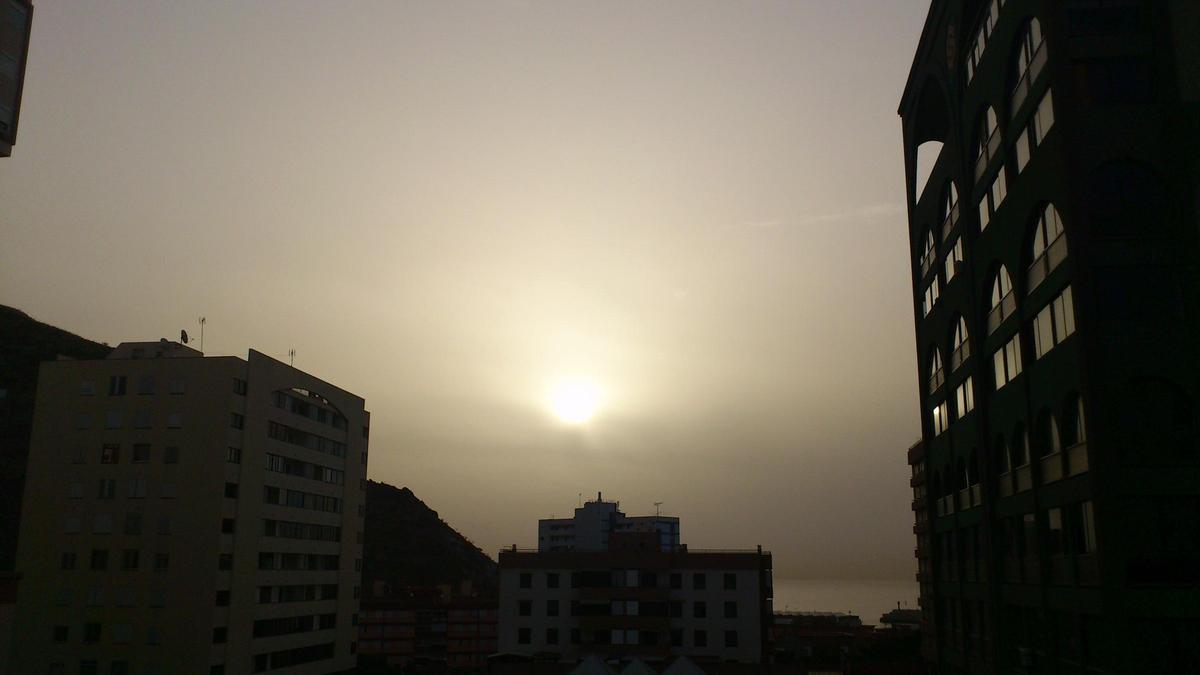 Jornada con calima en Canarias