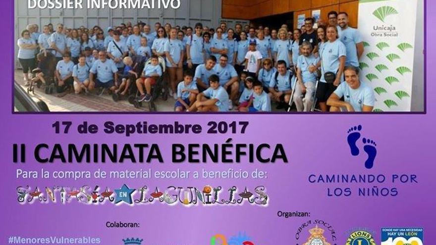 La marcha benéfica de Crucifixión ayudará a más de 100 escolares de Lagunillas