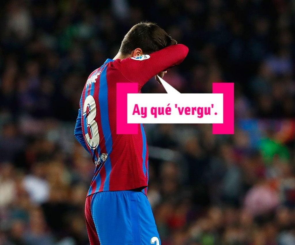 Gerard Piqué en el campo de fútbol