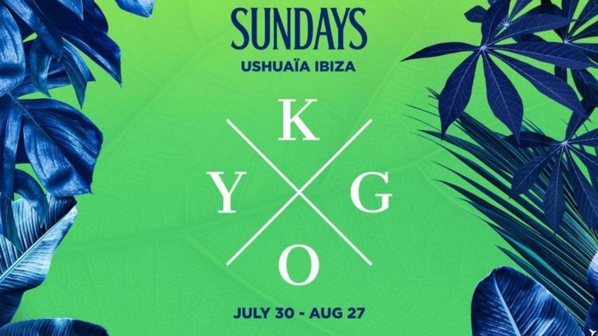 Cartel promocional de la fiesta de Kygo en Ushuaïa Ibiza. | USHUAÏA IBIZA