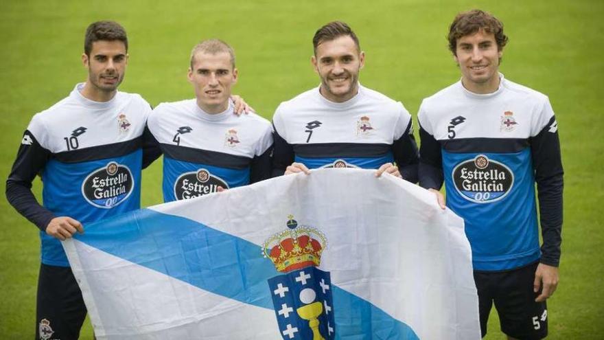 Juan Domínguez, Álex, Lucas y Mosquera, los cuatro deportivistas convocados por Galicia.