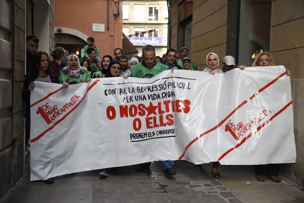 Manifestació contra l''actuació dels Mossos a Manresa