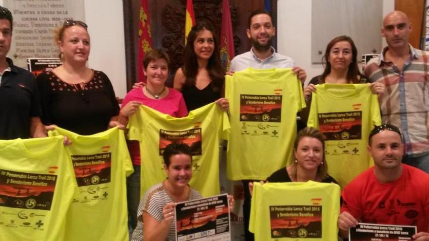 Los organizadores del Peñarrubia Lorca Trail 2015.