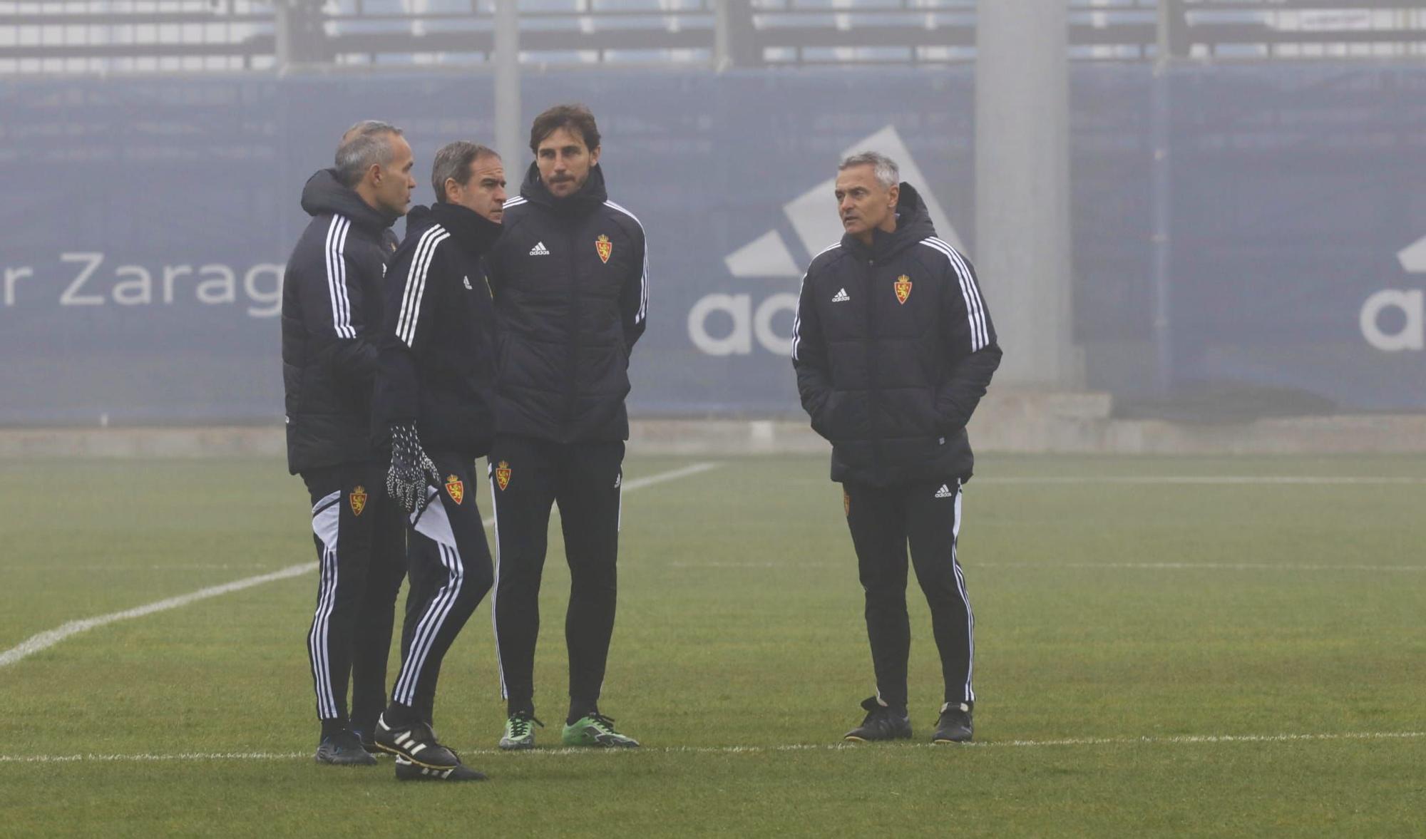 Entrenamiento al Zaragoza en la semana del derbi contra el Huesca