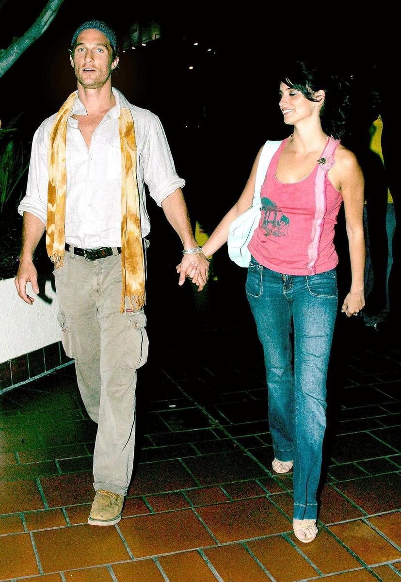 Matthew McCounaghey y Penélope Cruz cuando eran novios