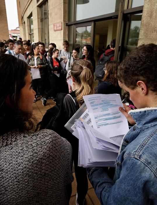 EBAU 2019 en Asturias: primer día de exámenes de selectividad en Gijón