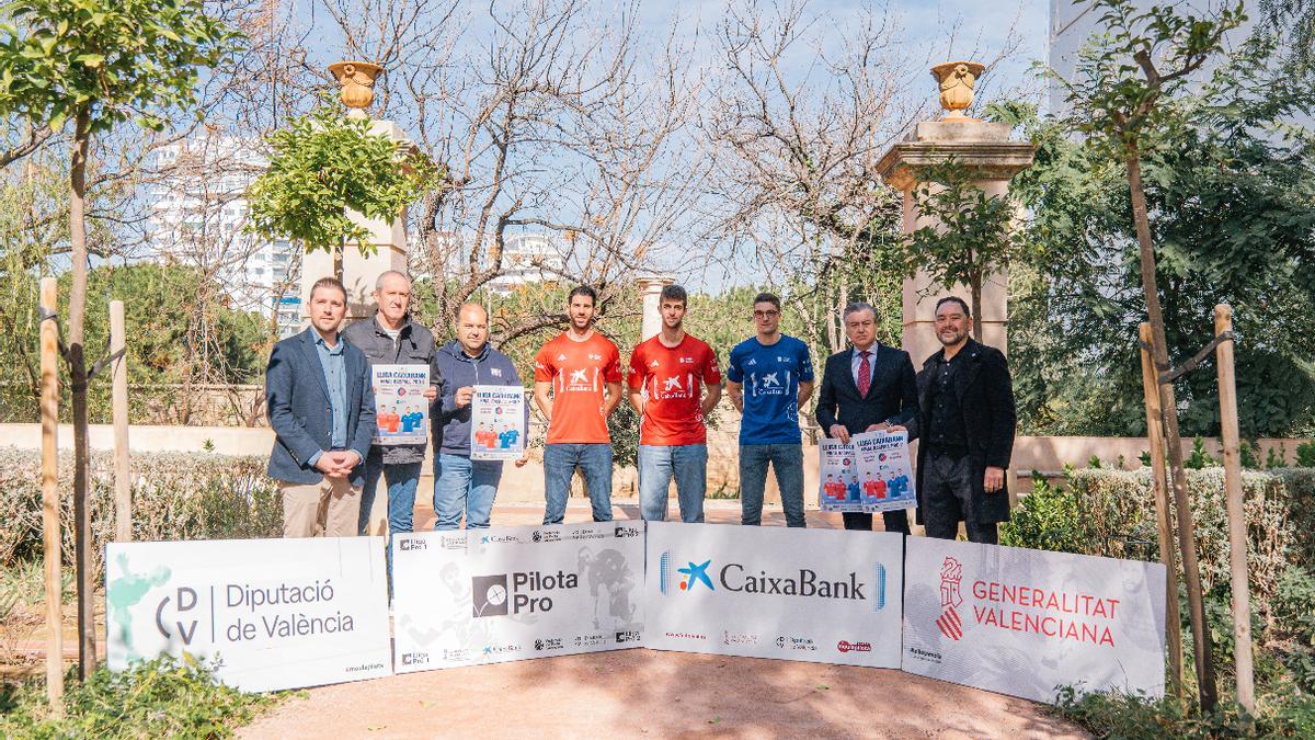 S'ha presentat en la Alqueria de Julià la final de la Lliga CaixaBank de raspall Pro2 amb els dos equips protagonistes: David-Ricardet (Genovés) i Boronat-Ibiza (Llosa de Ranes).