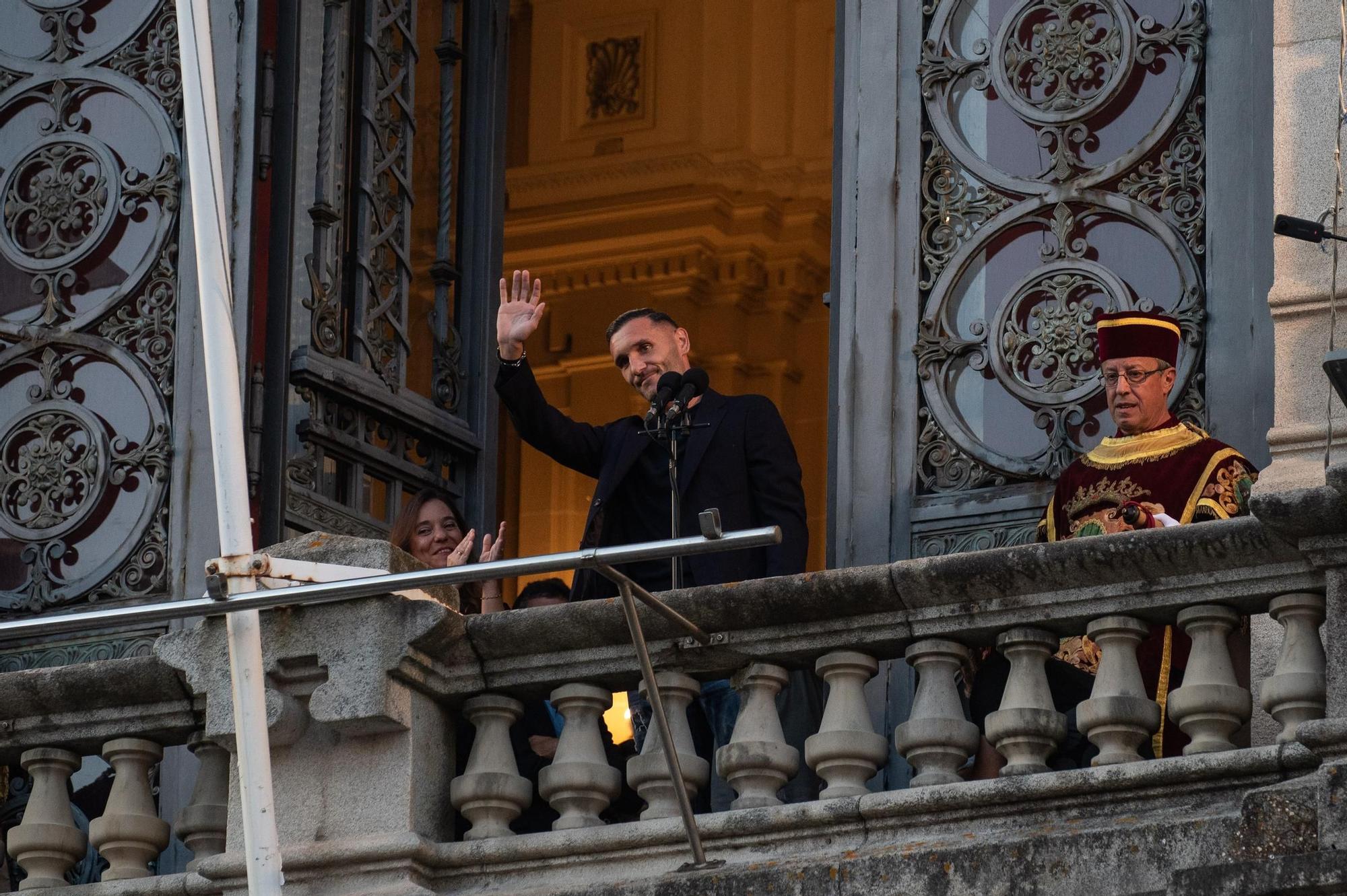 Lucas Pérez enamora con su pregón de las Fiestas de María Pita 2024