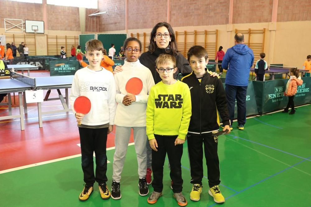 Final regional de tenis de mesa en Calasparra