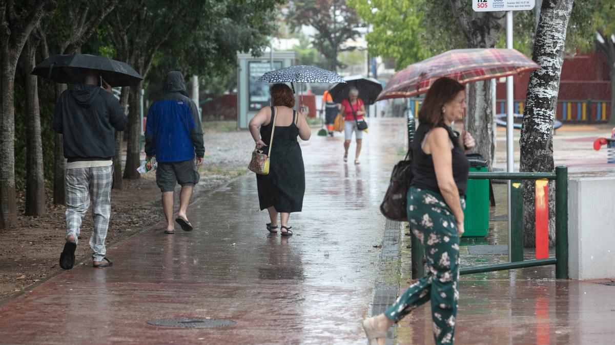 Ibiza está en alerta naranja por lluvias