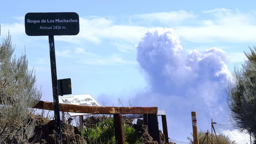 La colada norte muestra su curso destructivo a vista de dron