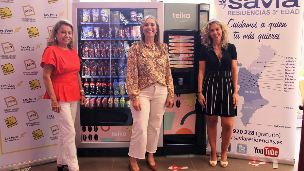 Ana María Ruiz, Alicia Martínez y Lorena Boix, durante la presentación de la campaña.