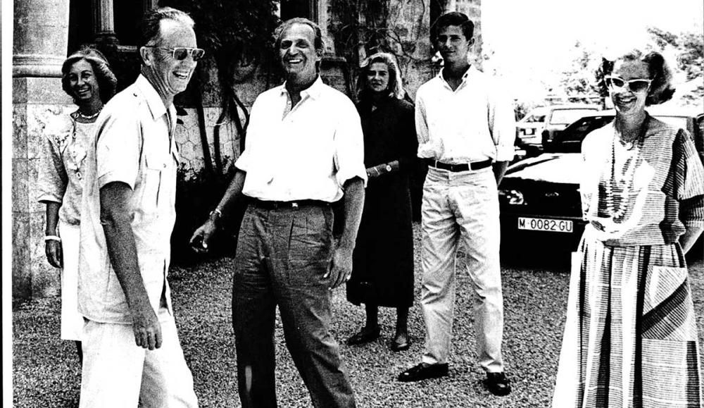 Don Juan Carlos y doña Sofía junto a Balduino y Fabiola de Bélgica.