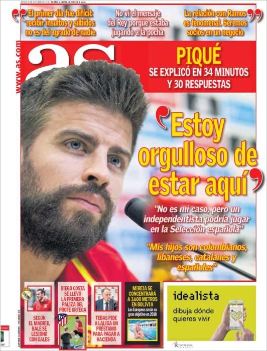 Portadas jueves 5 de octubre