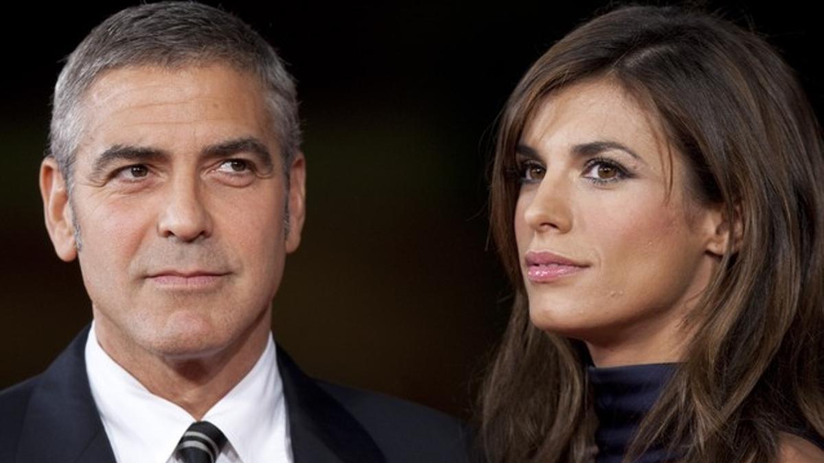 George Clooney y Elisabetta Canalis, en octubre del 2009.