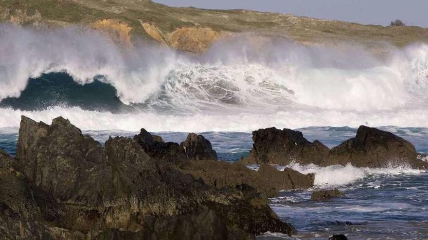 Aspecto que presentaba la costa de Meirás en el municipio coruñés de Valdoviño. // Kiko Delgado