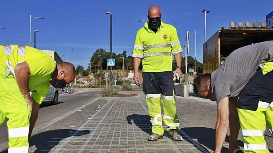 Preparatius de l&#039;obertura de la circulació