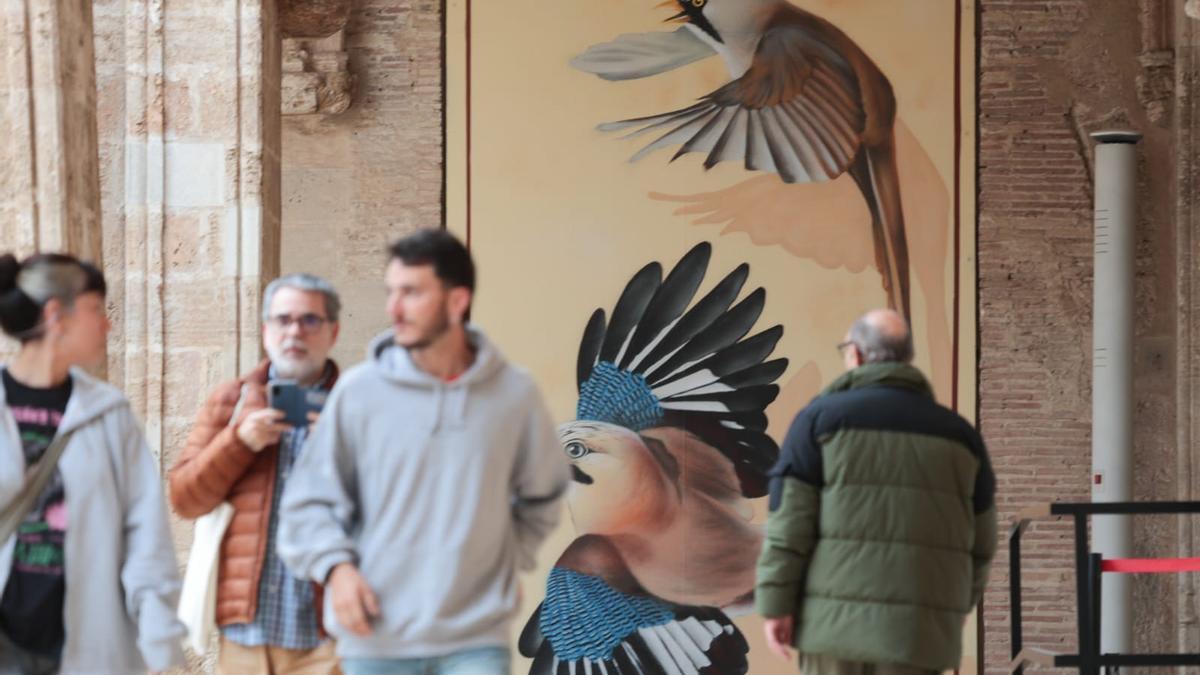 Obra de Pedro Mecinas, que ya se puede ver en el claustro gótico del Centre del Carme.