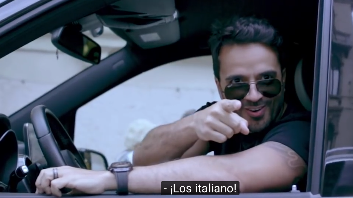 Luis Fonsi y los italianos cantando 'Despacito'