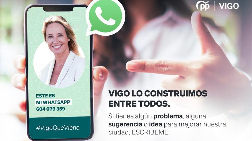 Tapias activa una línea de WhatsApp para estar en “contacto directo y permanente” con los vigueses