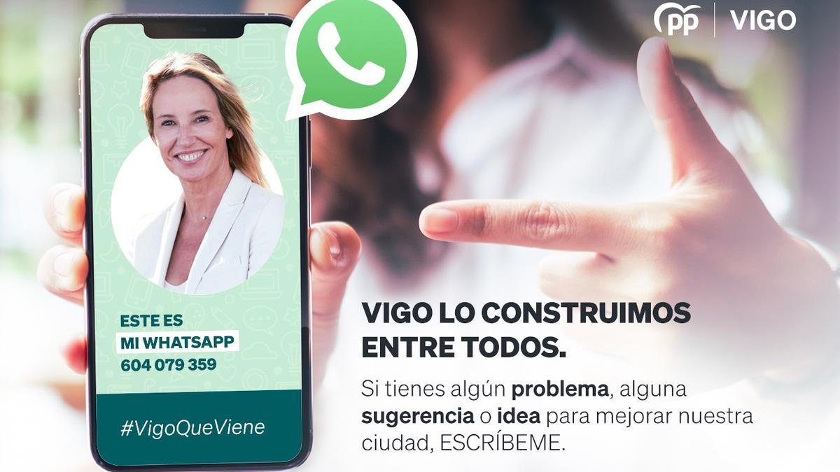 Tapias activa una línea de WhatsApp a disposición de los vecino de Vigo.