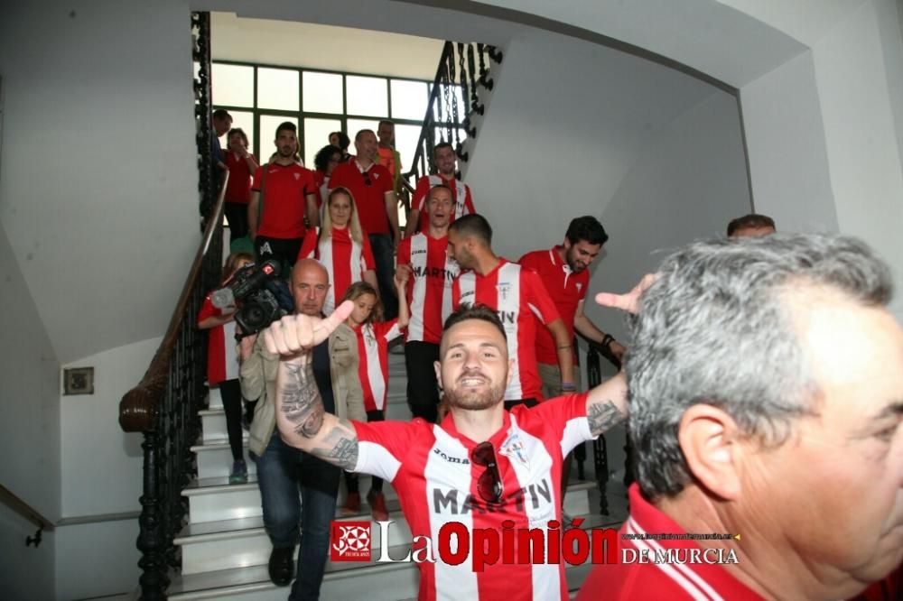 Recepción institucional al Club Olímpico de Totana por el ascenso