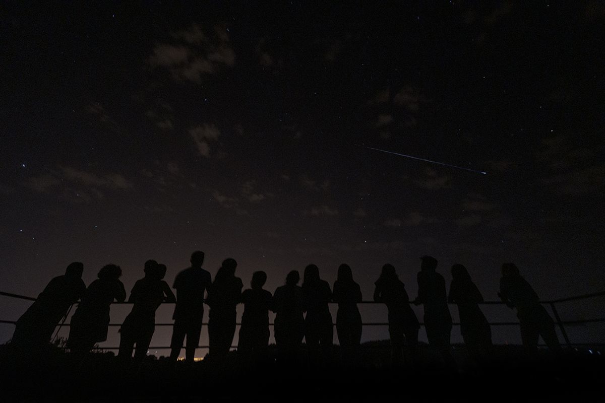 Noche de Perseidas en los Villares