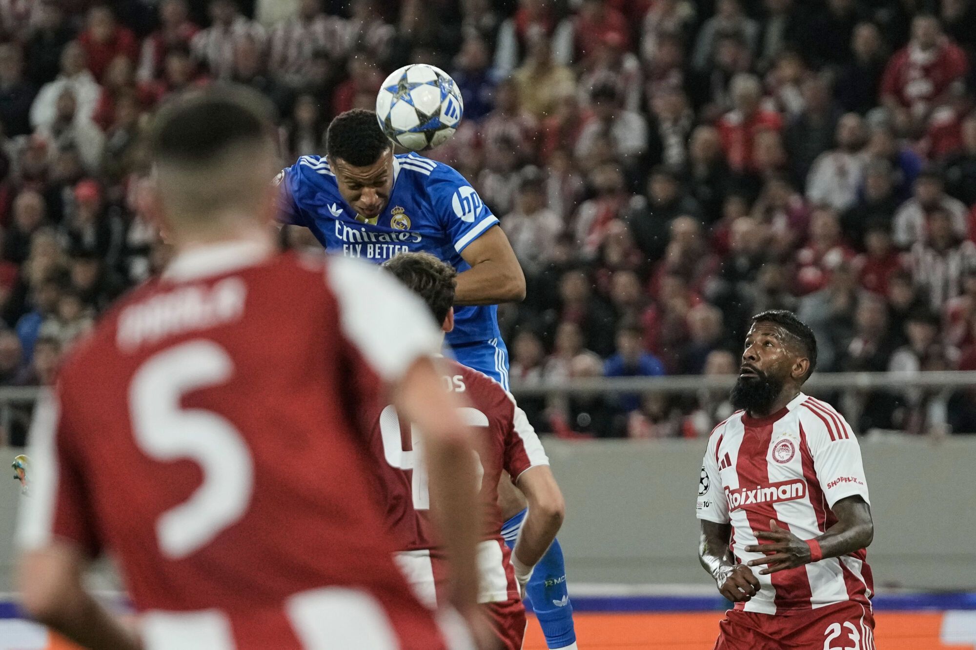 Champions League: Olympiacos - Real Madrid, en imágenes.