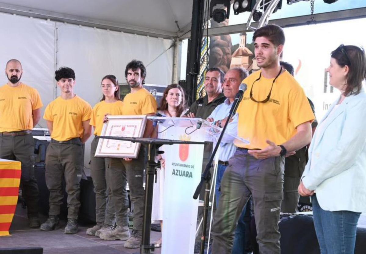 Agentes del Infoar, en el homenaje. | SERVICIO ESPECIAL