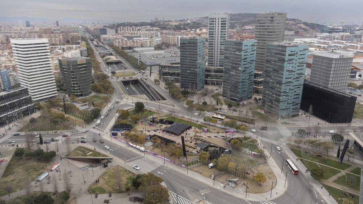 L’Hospitalet 25/2/2023 La plaça Europa de l’Hospitalet , distrito económico y transformación urbanística Foto de Ferran Nadeu