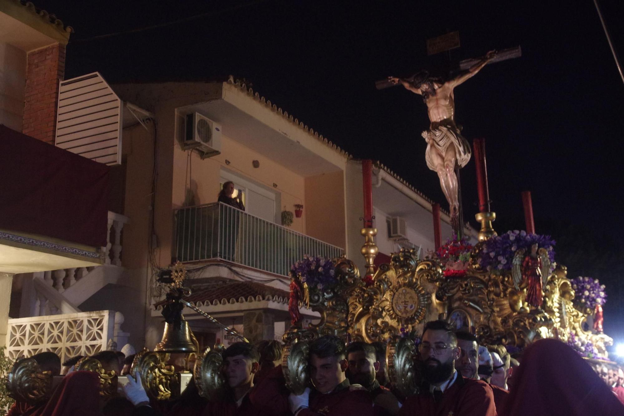 Procesión en Puerto de la Torre el Viernes de Dolores de 2023.