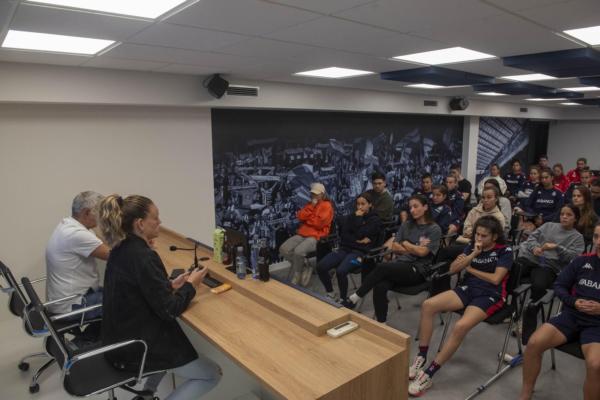 Despedida de Irene Ferreras como entrenadora del Deportivo