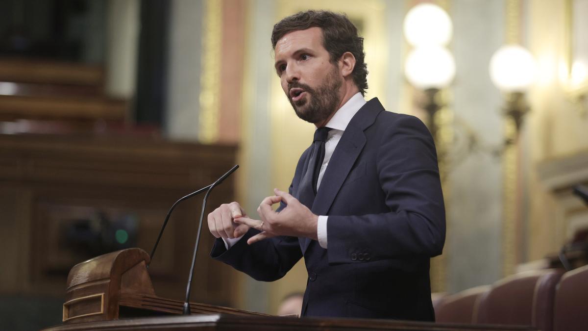 El líder del PP, Pablo Casado.