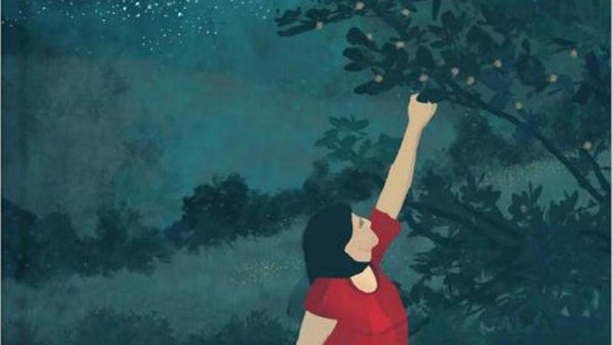 Portada del cuento, "Prau"