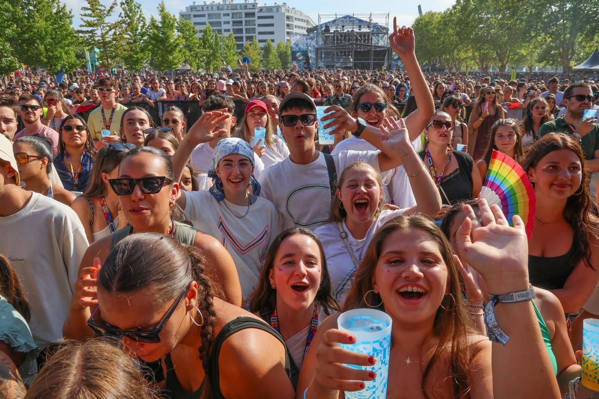 Público durante la celebración del Big Sound el pasado mes de julio en Pontevedra