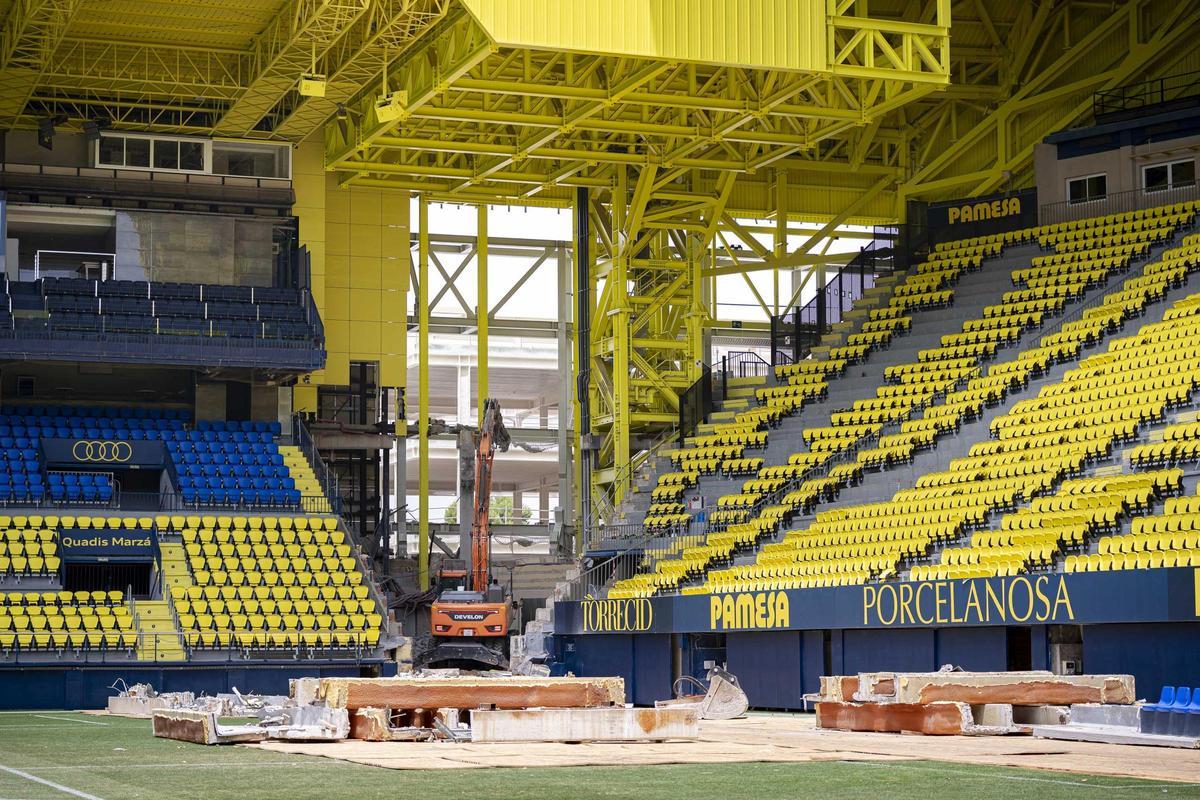 Galería | Así se encuentra el Estadio de La Cerámica en plenas obras