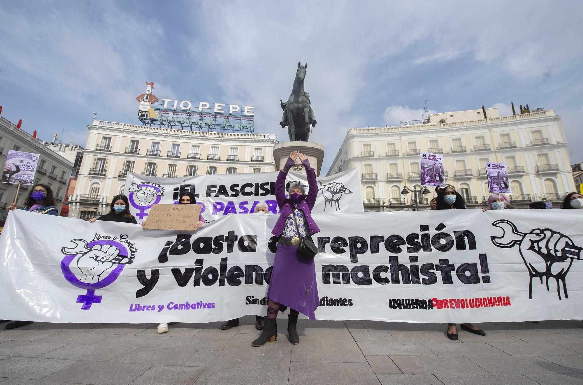 Una imagen de una manifestación contra la violencia machista en Madrid.