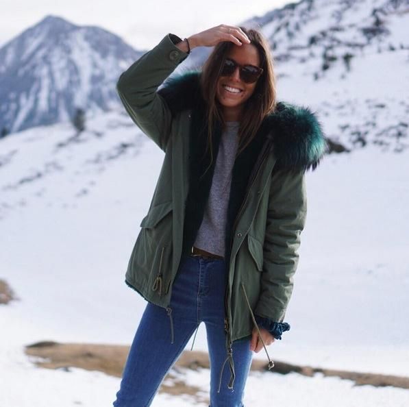 Nina Urgell con la parka de moda Ducie