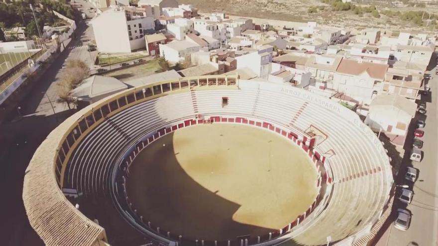 Siete plazas de toros de la Región, a vista de dron