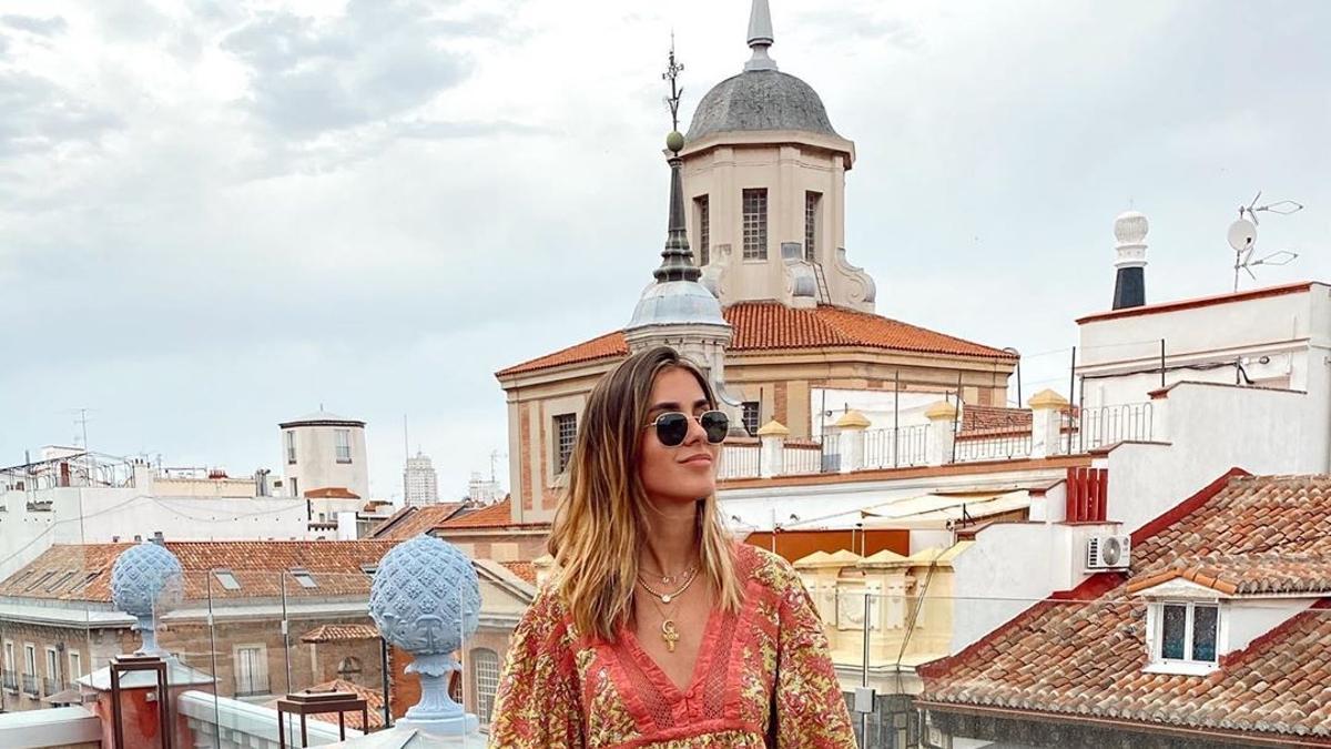 Mery Turiel con minivestido de Pull&amp;Bear