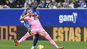 Ferran Jutglà, ante el Oviedo