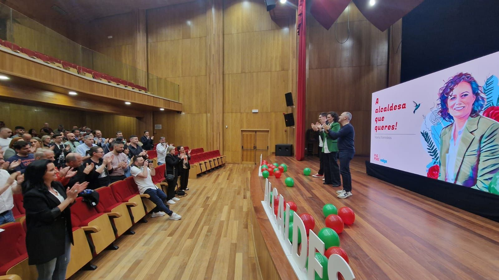 Así fue la presentación de María Ferreirós y su candidatura.