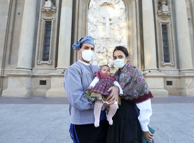 La basílica del Pilar recibe a los zaragozanos con aforo reducido y medidas de seguridad