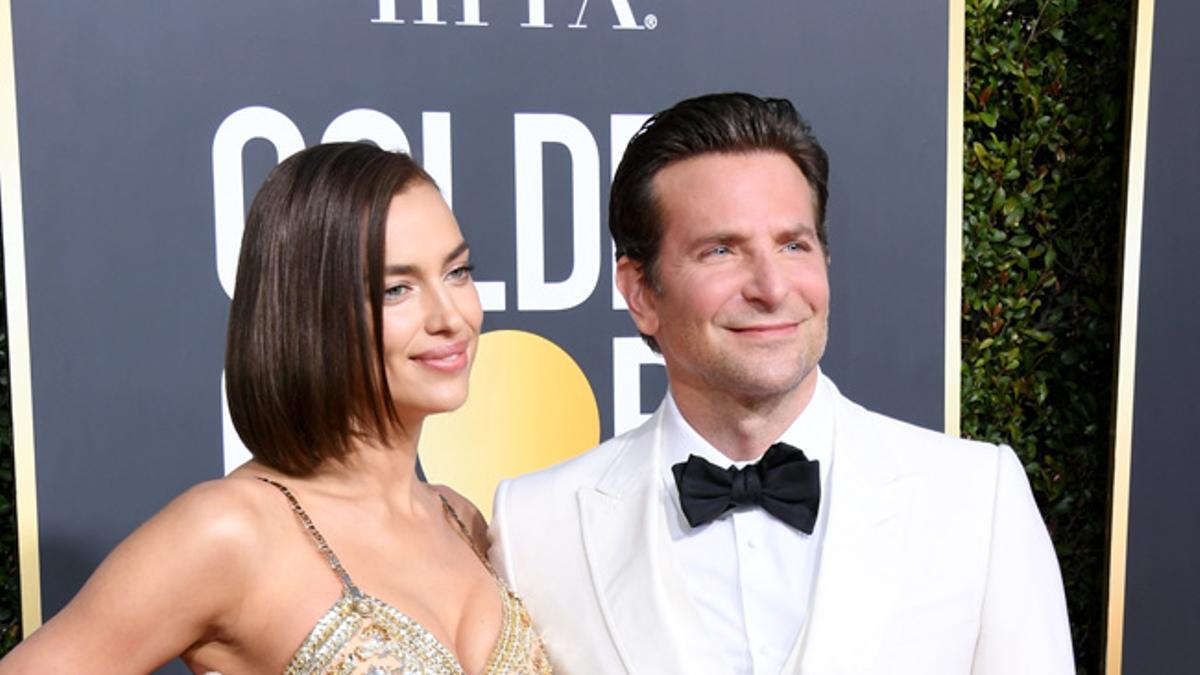 Globos de oro 2019: Irina Shayk de Versace y Bradley Cooper de Gucci