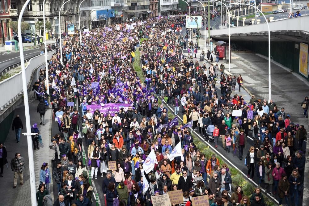 13.000 personas en el 8-M de A Coruña