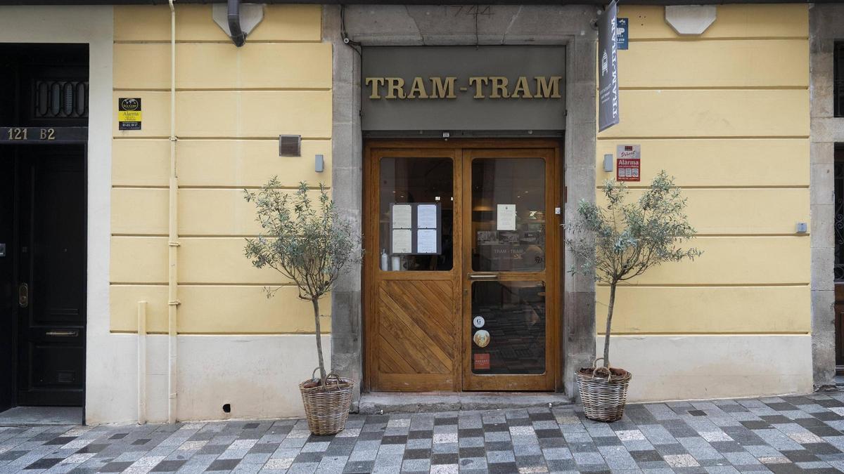 La entrada del restaurante Tram-Tram.