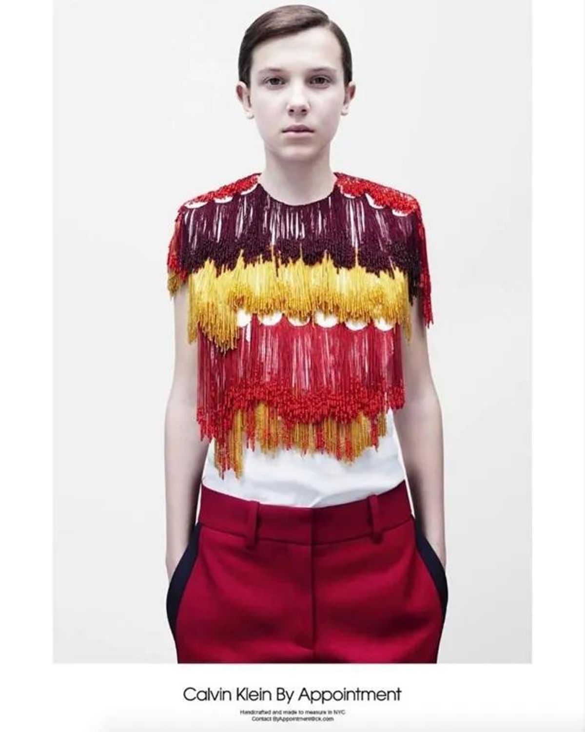 Millie Bobby Brown, en la campaña publicitaria de Calvin Klein