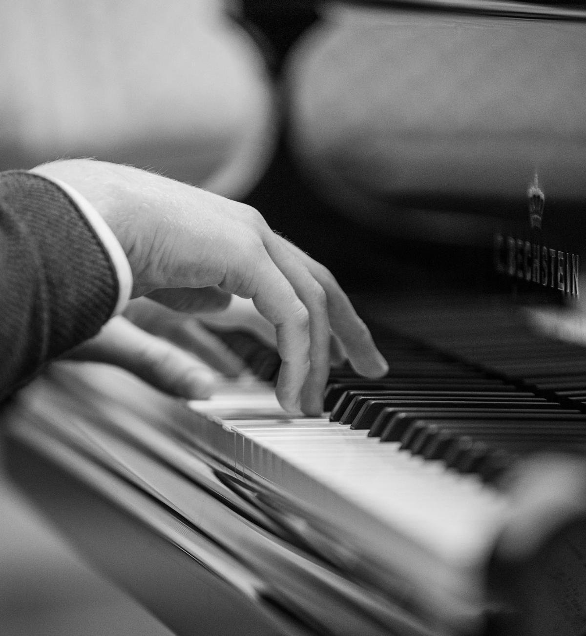 Las manos de un pianista.