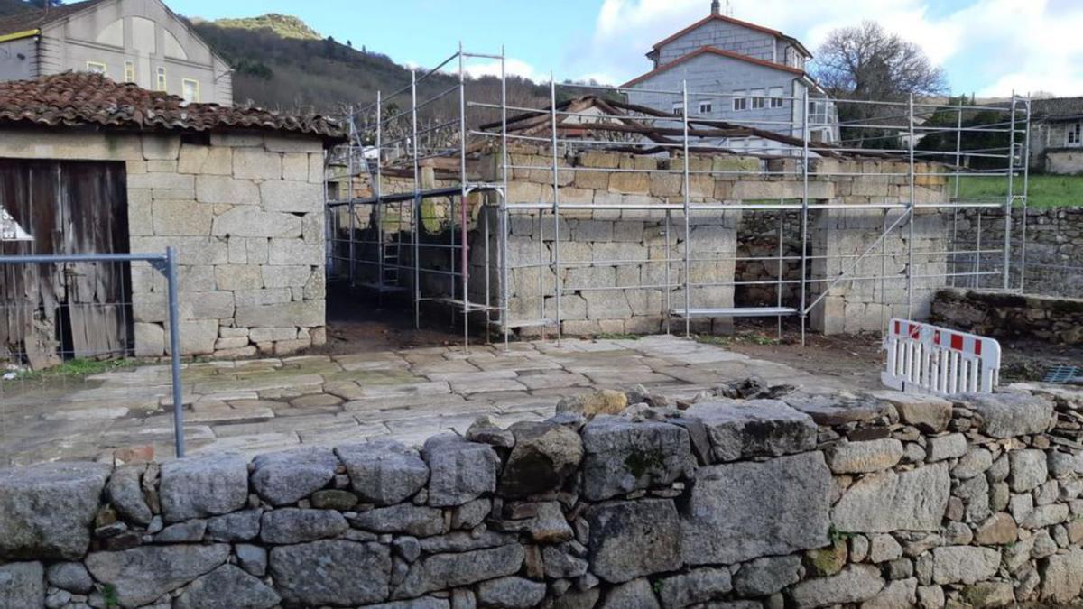 Obra de rehabilitación para la nueva biblioteca de Esgos.   | // FDV