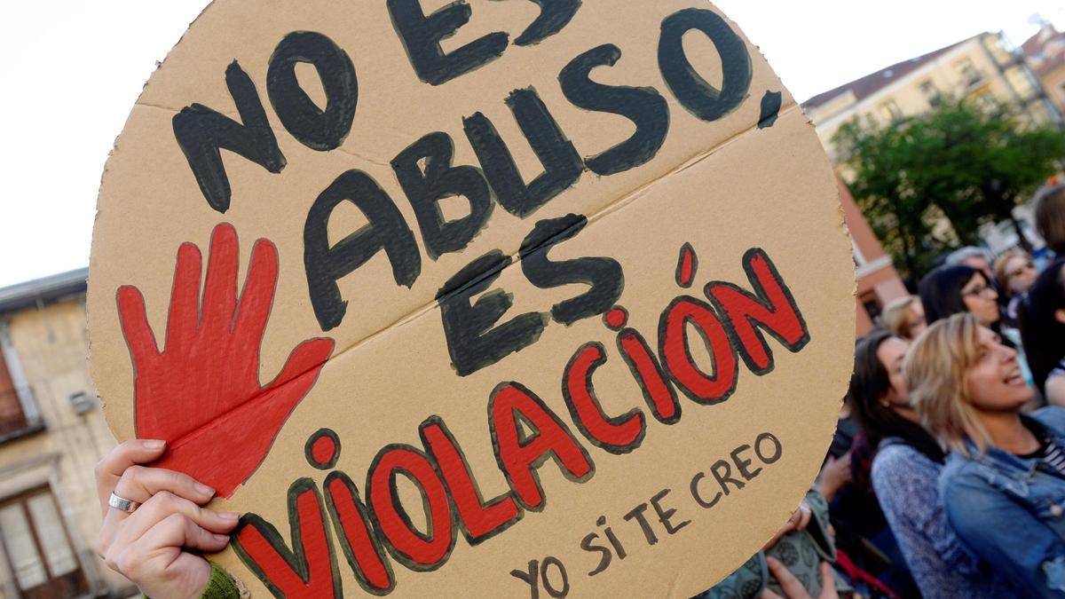 Manifestación tras la agresión sexual de 'La Manada' en San Fermín, que motivó el impulso de la ley del 'sólo sí es sí'.